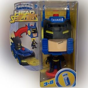 Imaginext DC Super Friends Head Shifters Batman Figure & Batmobile Vehicle